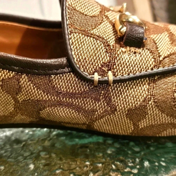 Coach Haley Loafer Signature Jacquard Wmns Sz 5.5 - Picture 10 of 14
